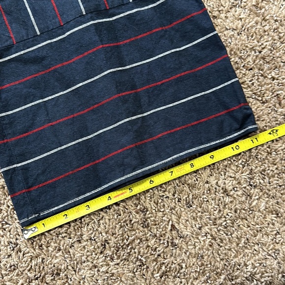 Universal Thread Sleeveless Striped Jumpsuit Navy Blue/Red/White Small - Picture 14 of 16